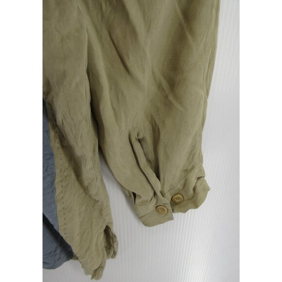 Nat Nast Shirt XL Blue Luxury Silk Button Up Original Resort Wear Y2K* - Picture 3 of 11